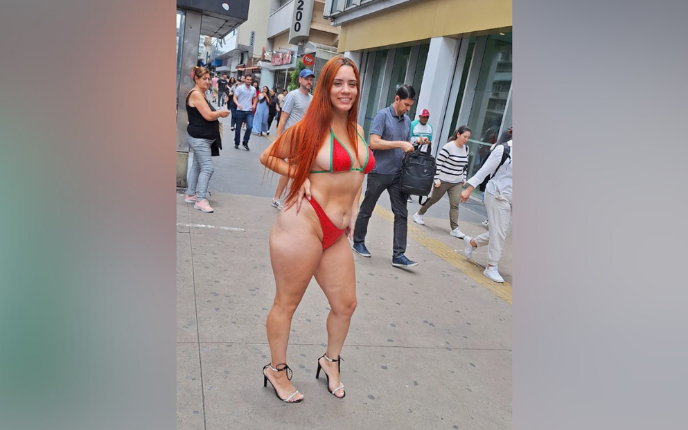 Influenciadora carioca isa fox choca são paulo ao desfilar de biquíni na avenida paulista: ‘estou acostumada a andar assim no rio!’