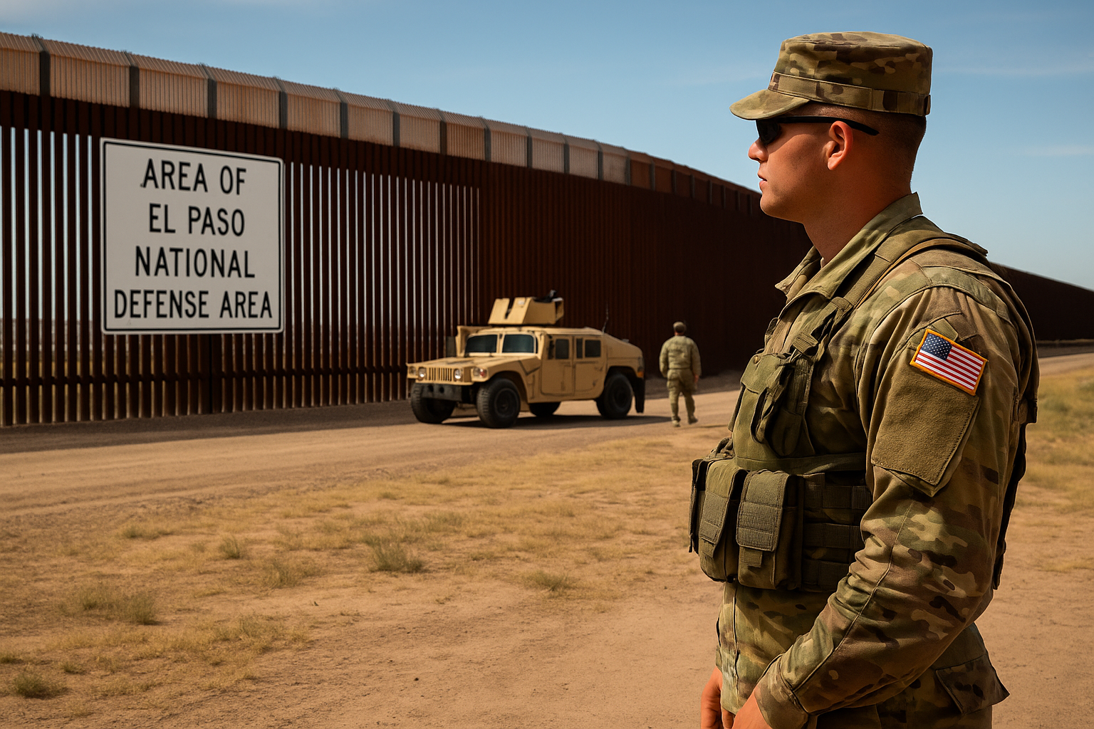 Exército dos EUA cria segunda zona militar na fronteira com o México para deter imigrantes