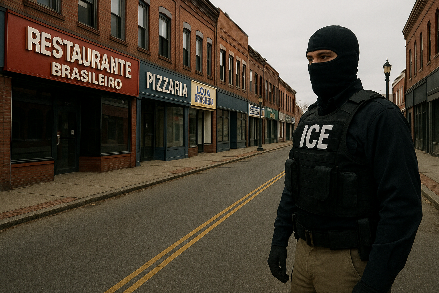Operações do ICE provocam medo e esvaziam comércio brasileiro em Framingham