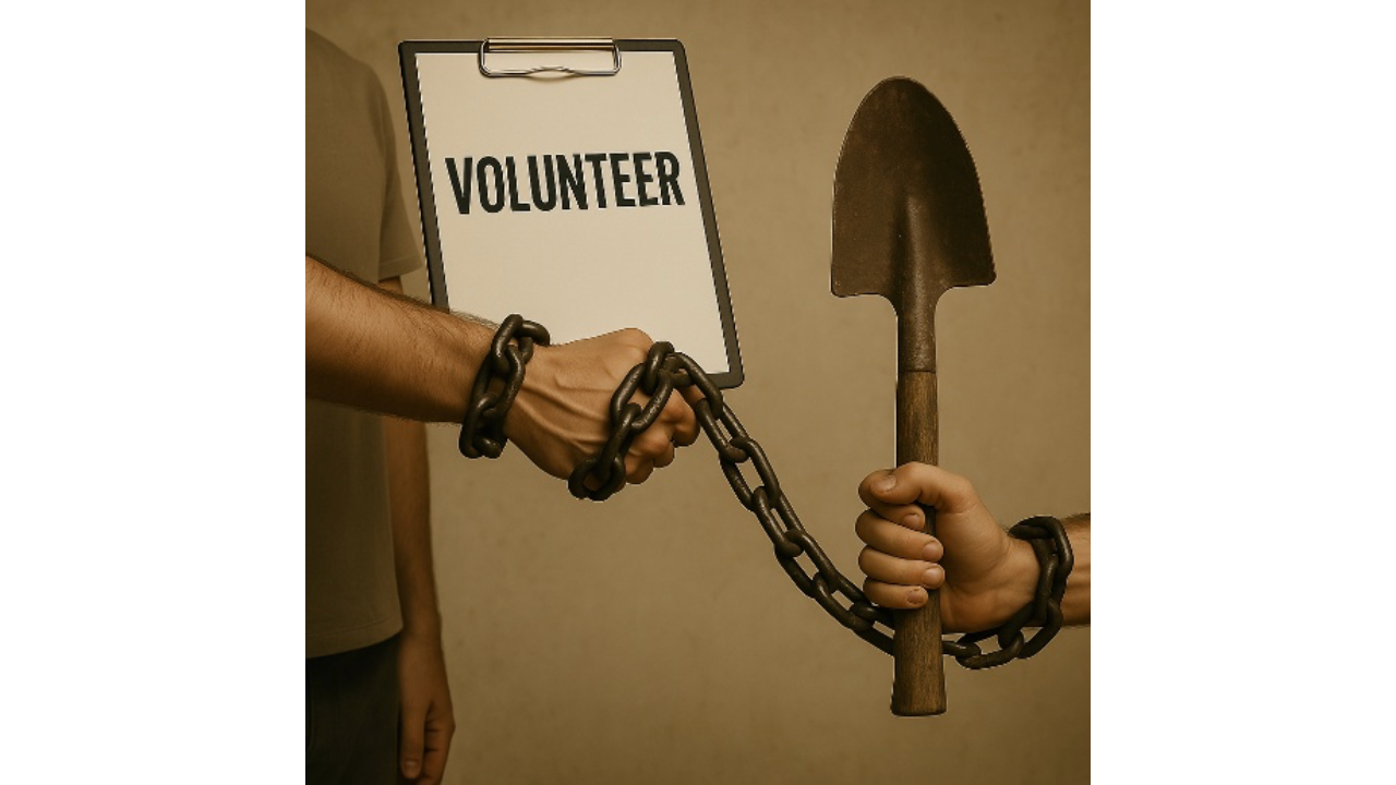 367 – A exploração disfarçada do trabalho voluntário