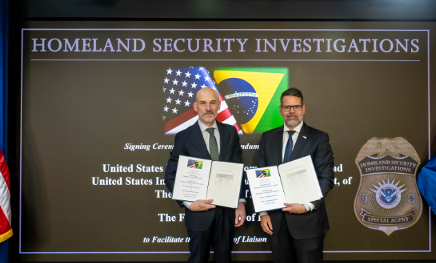 ICE e Polícia Federal do Brasil firmam novo acordo para reforçar combate ao crime transnacional