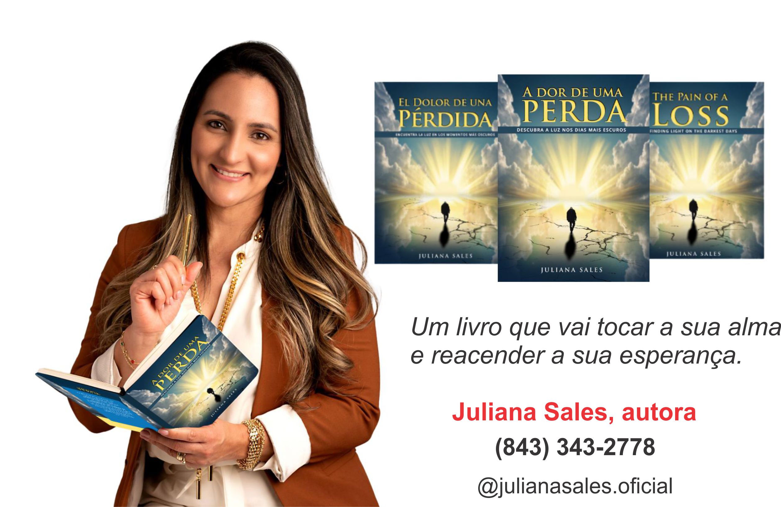 Brasileira lança livro sobre superação do luto: “A Dor de Uma Perda”