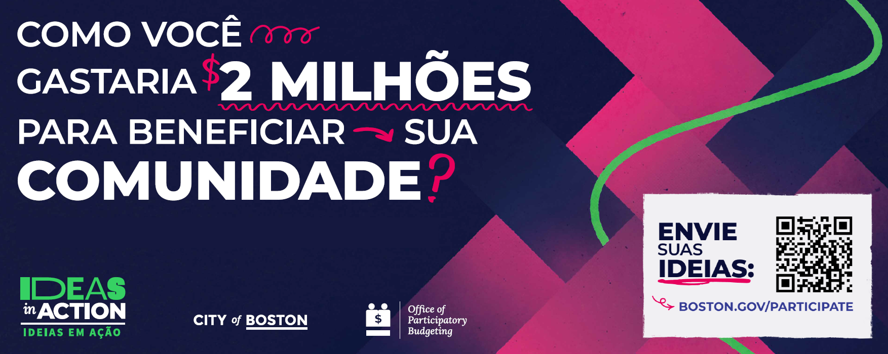 Boston quer que residentes digam onde aplicar $2 milhõs