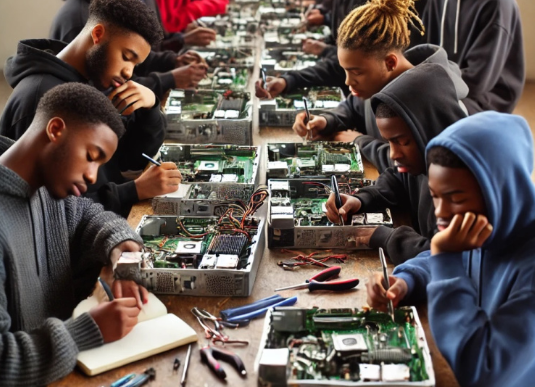 Corpo de Fuzileiros Navais dos EUA comemora 250 anos em visita ao Mattapan Tech