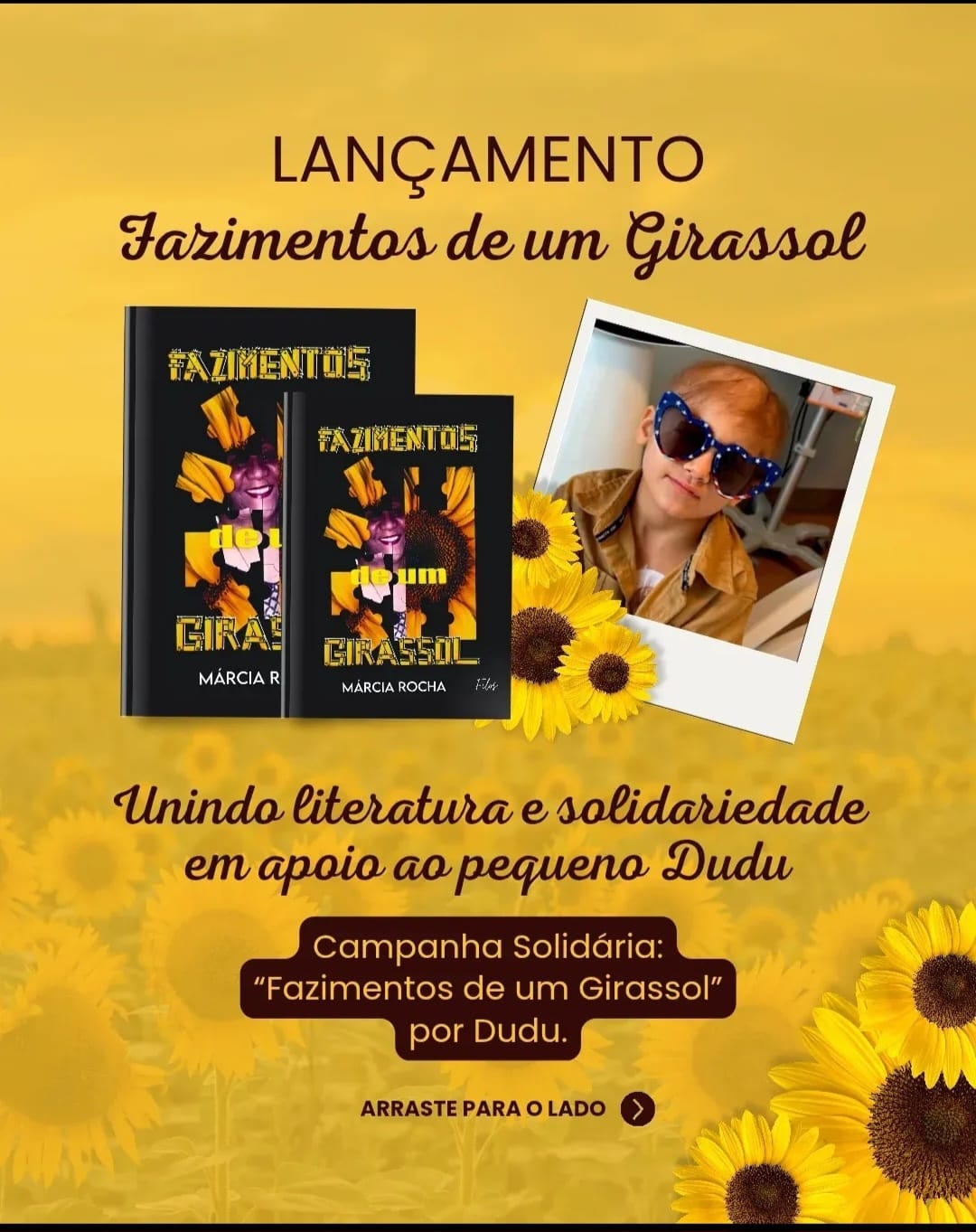 Campanha solidária: “Fazimentos de um girassol” por Dudu