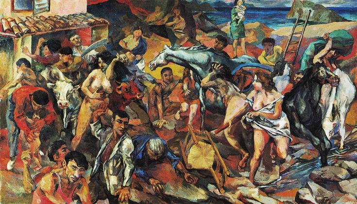 O artista italiano Renato Guttuso