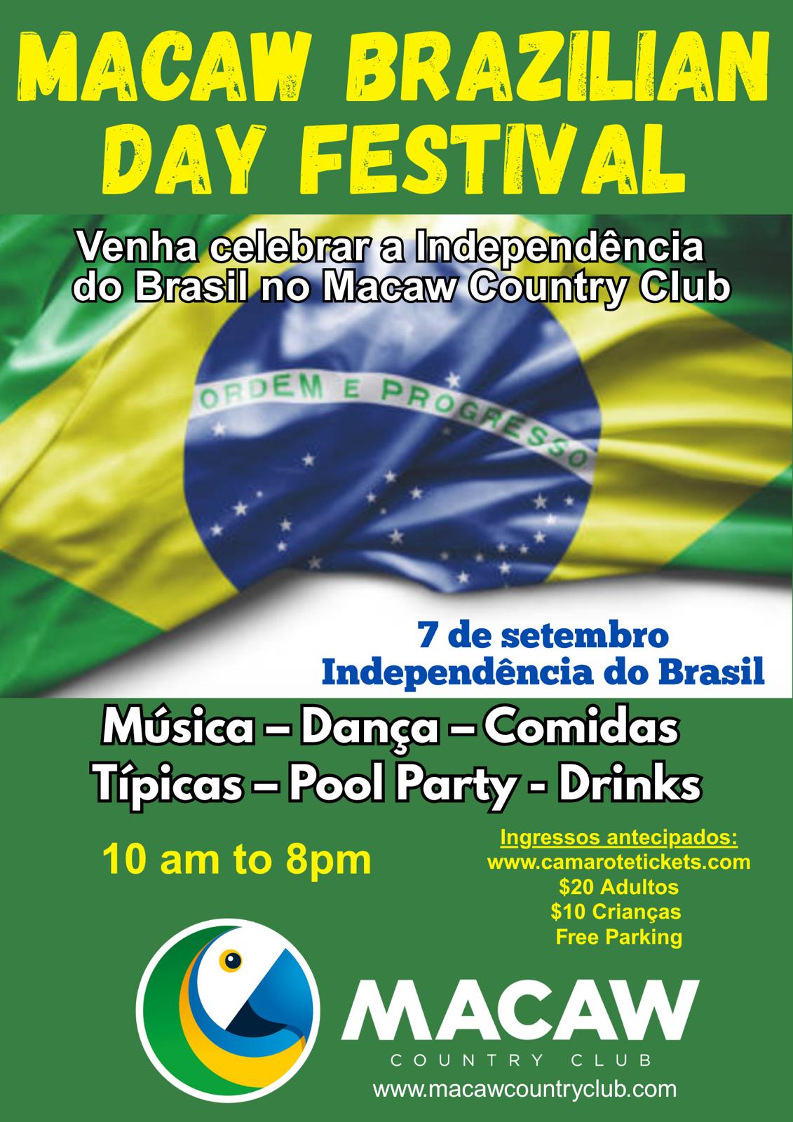 Macaw Brazilian Day Festival celebra a Independência do Brasil em grande estilo