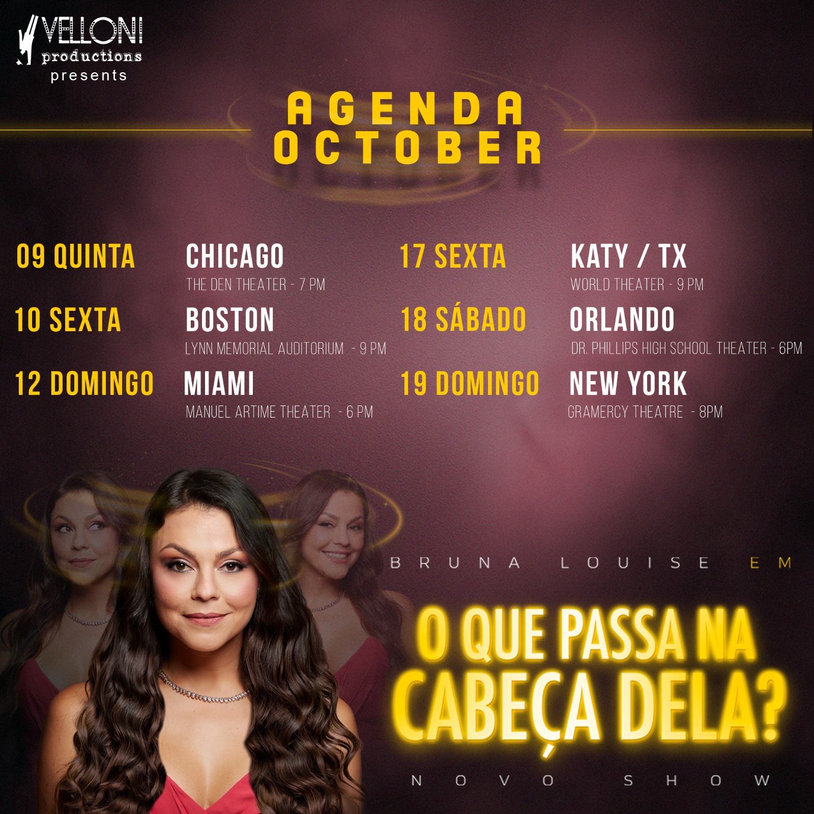 Bruna Louise faz turnê inédita nos Estados Unidos