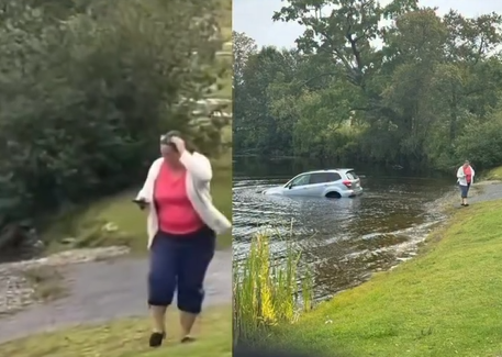 Carro de manifestante afunda em lago durante protesto contra o ICE em Massachusetts