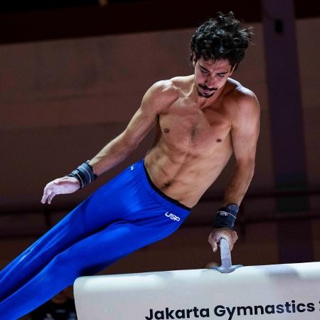 Nascido no Texas, brasileiro estreia pela seleção brasileira no Mundial de Ginástica