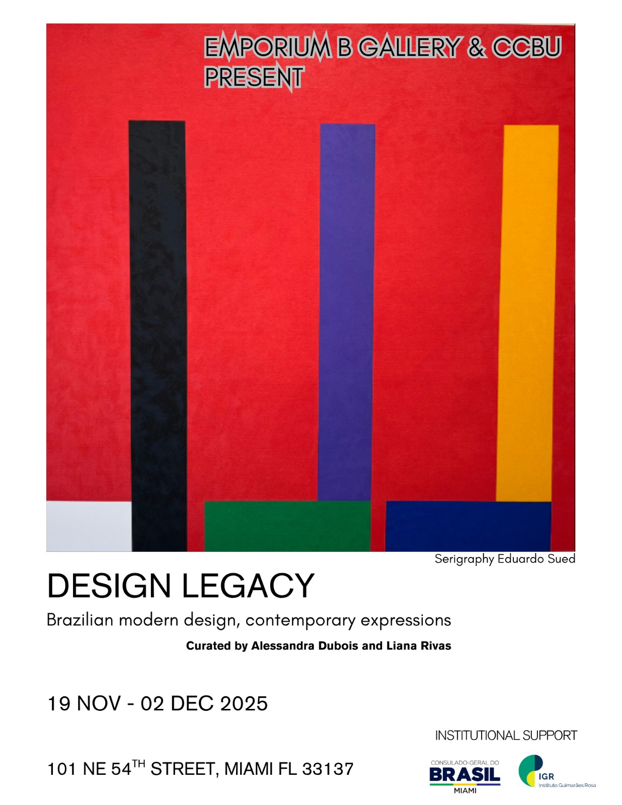 CCBU promove exposição inédita do design moderno brasileiro em Miami