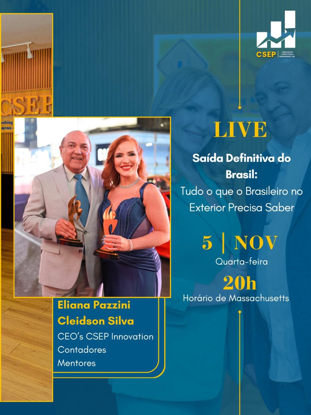 LIVE vai esclarecer dúvidas sobre a “Saída Definitiva do Brasil” para brasileiros no exterior