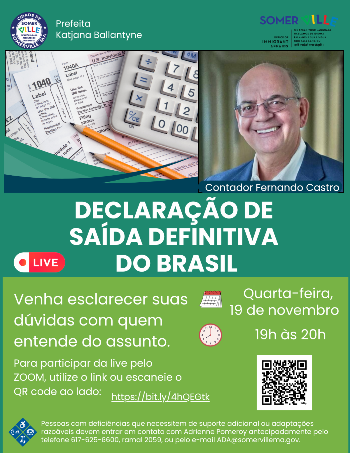 Live vai esclarecer dúvidas sobre “saída definitiva” no Imposto de Renda para brasileiros no exterior