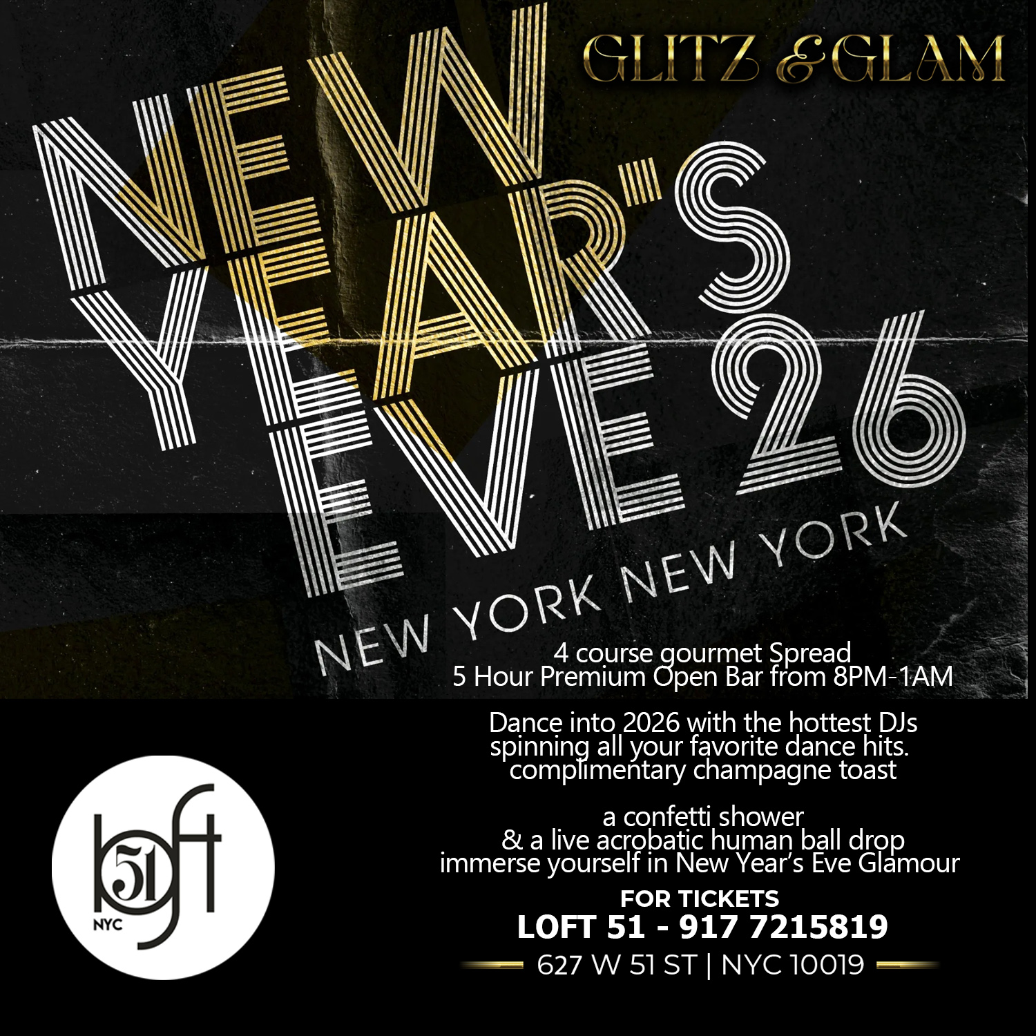 New Year’s Eve 26 – Glitz & Glam