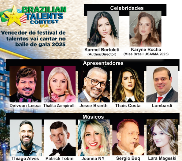 XX Gala Ball e Dinner 2025 reunirá celebridades, talentos e personalidades brasileiras em noite de gala em Boston