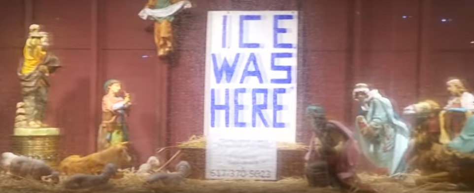 Igreja em Dedham usa presépio sem Sagrada Família para protestar contra ações do ICE