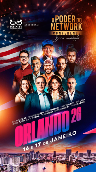 O Poder do Network Conference chega a Orlando e promete abrir 2026 em alto nível