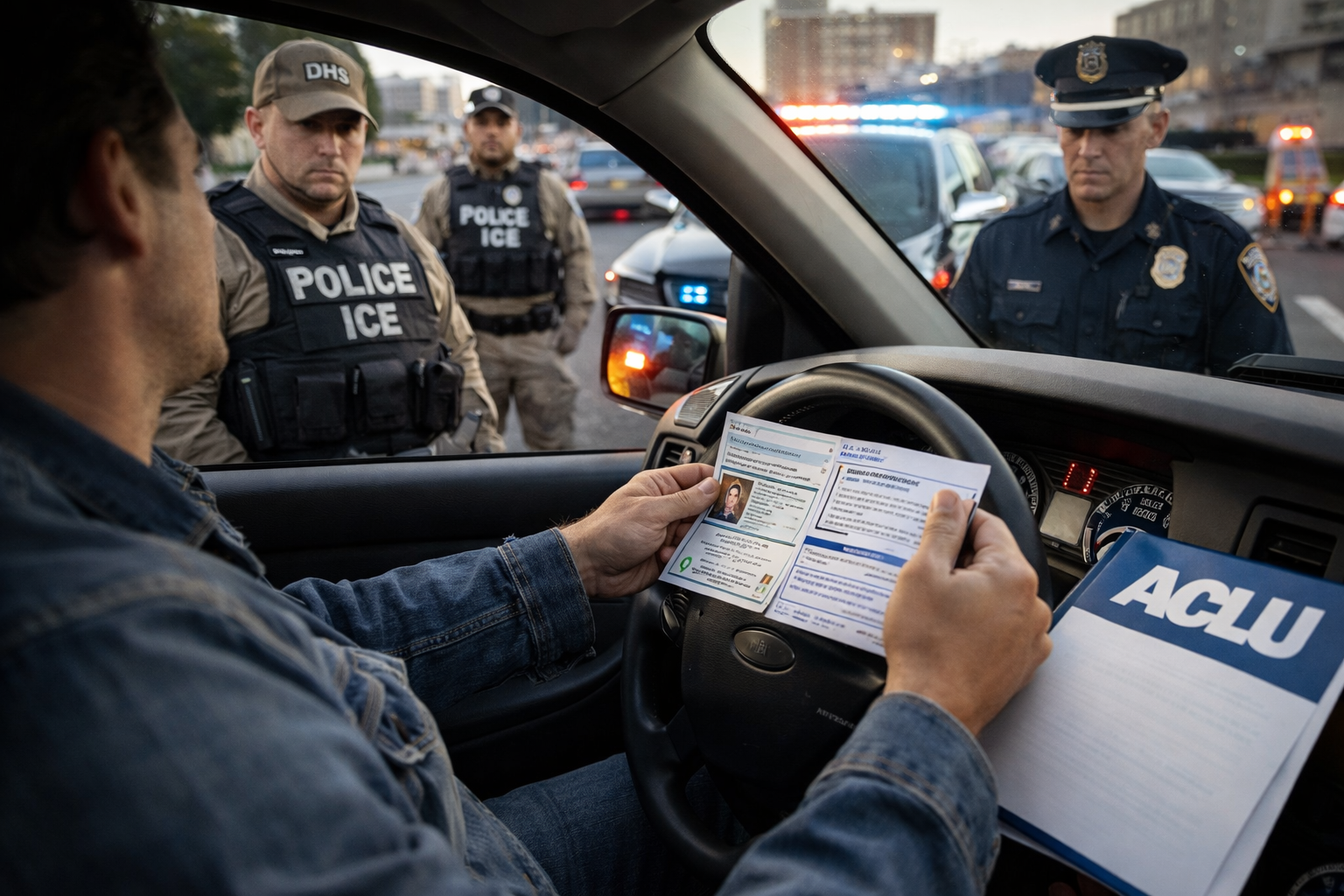 ACLU divulga guia para motoristas sobre abordagens do ICE