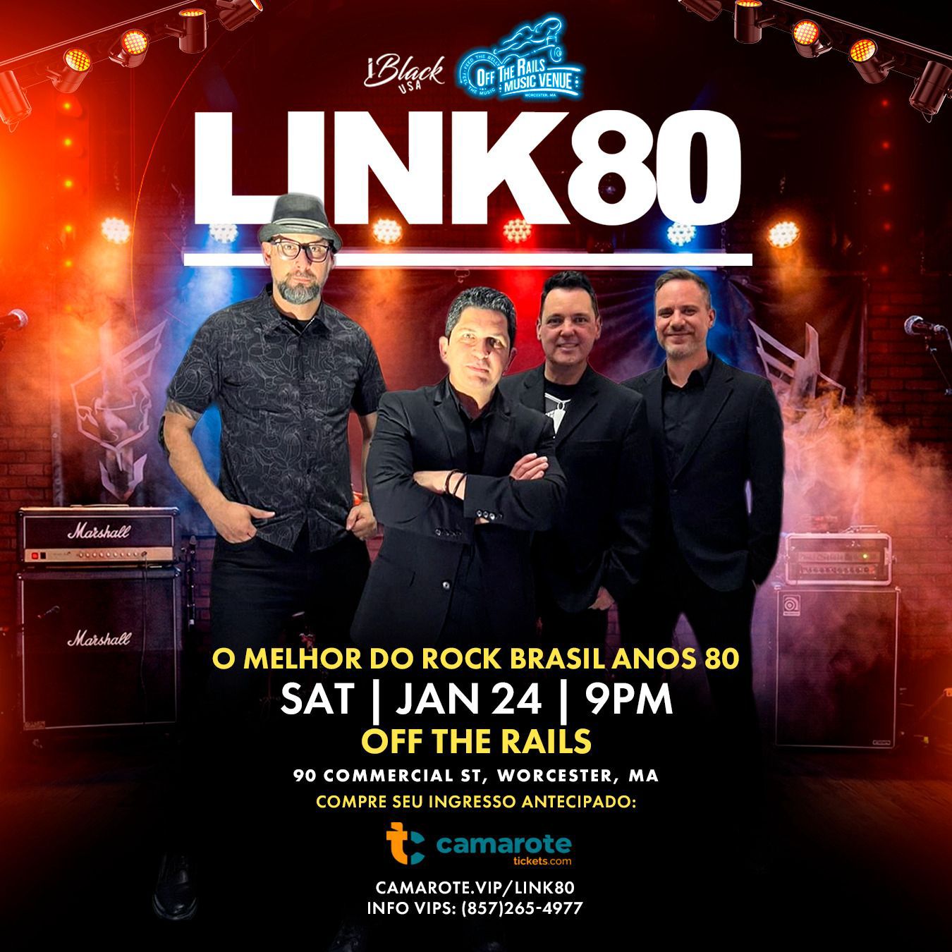 LINK80 leva o melhor do rock brasileiro dos anos 80 a Worcester