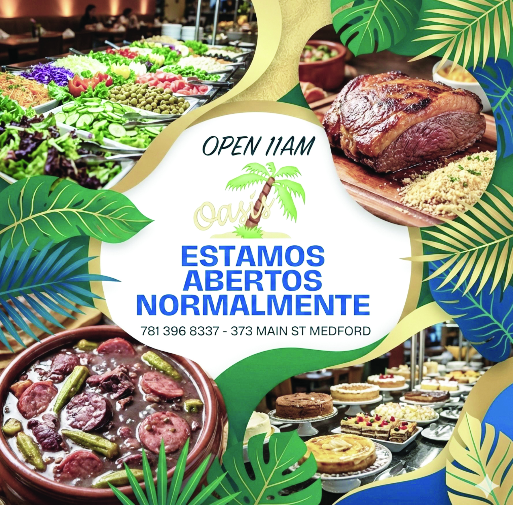 Oasis Café & Bakery já está de portas abertas em Medford e oferece uma variedade, sabor e atendimento diário