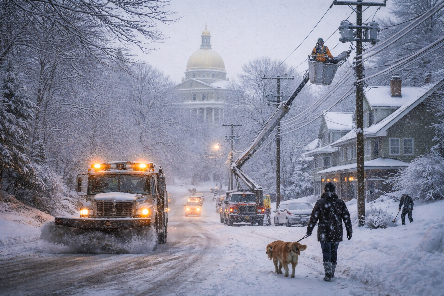 Governadora Maura Healey alerta para nevasca e frio extremo no fim de semana em Massachusetts