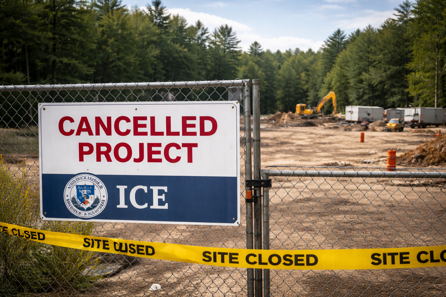 Governo federal recua de plano para construir centro regional de detenção do ICE em New Hampshire