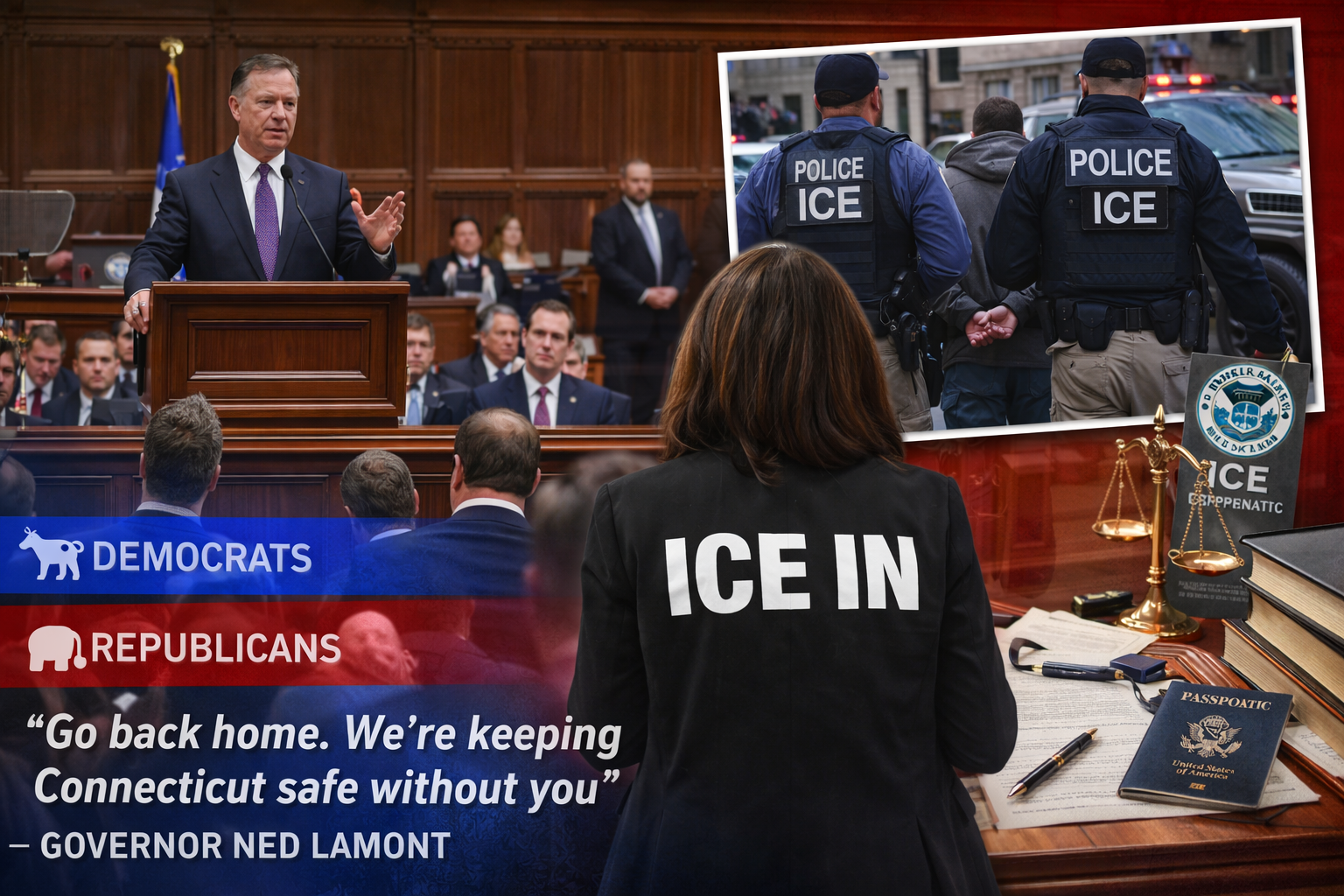 Connecticut vive divisão política sobre atuação do ICE após declarações do governador