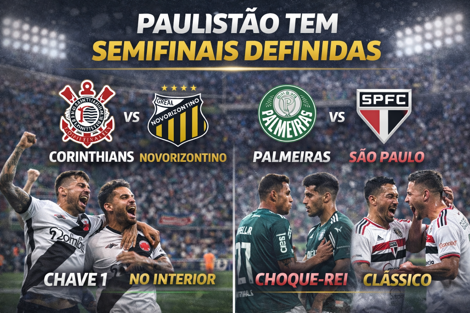 Paulistão tem semifinais definidas