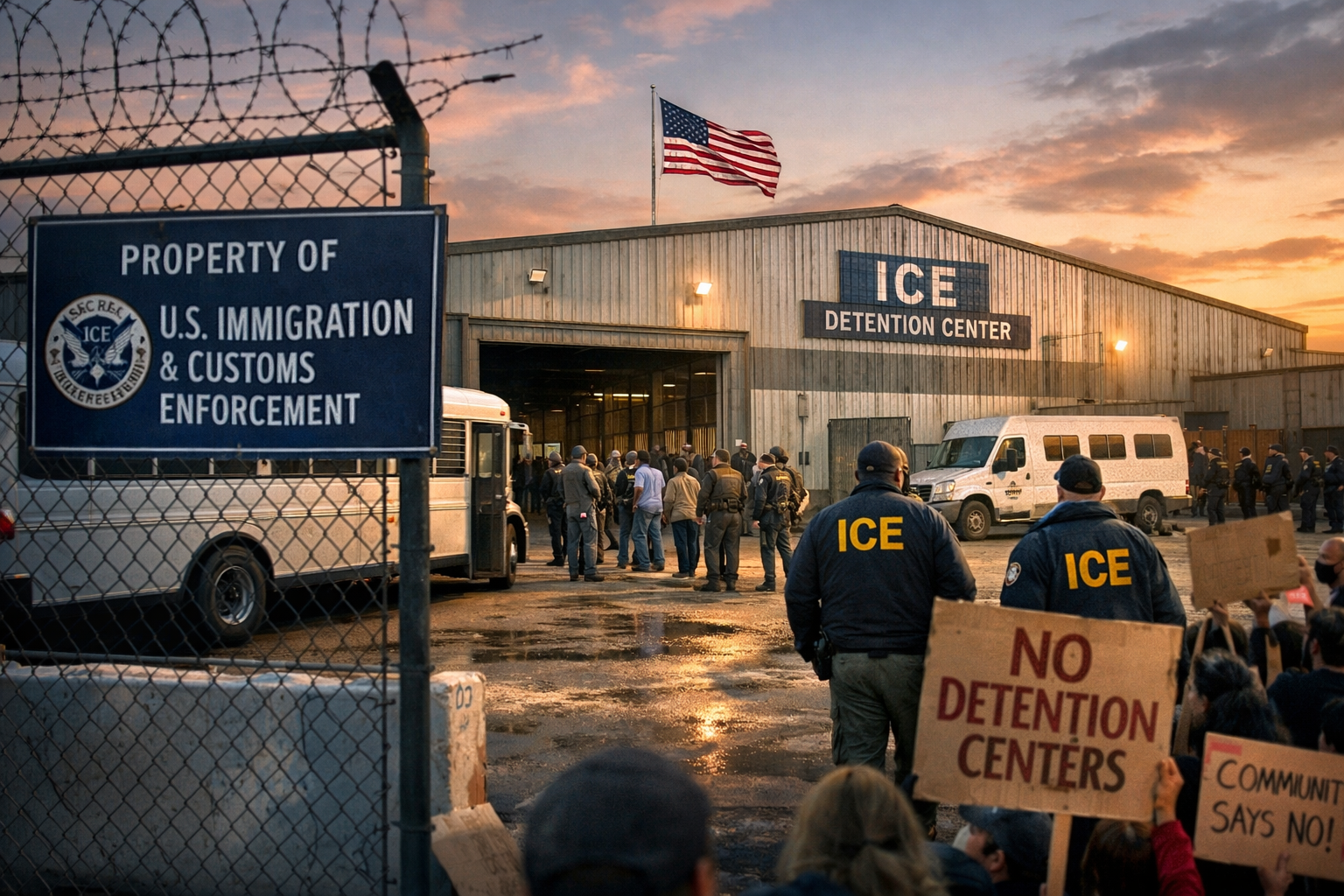 ICE compra galpões pelo país para ampliar centros de detenção — e alguns proprietários estão recuando