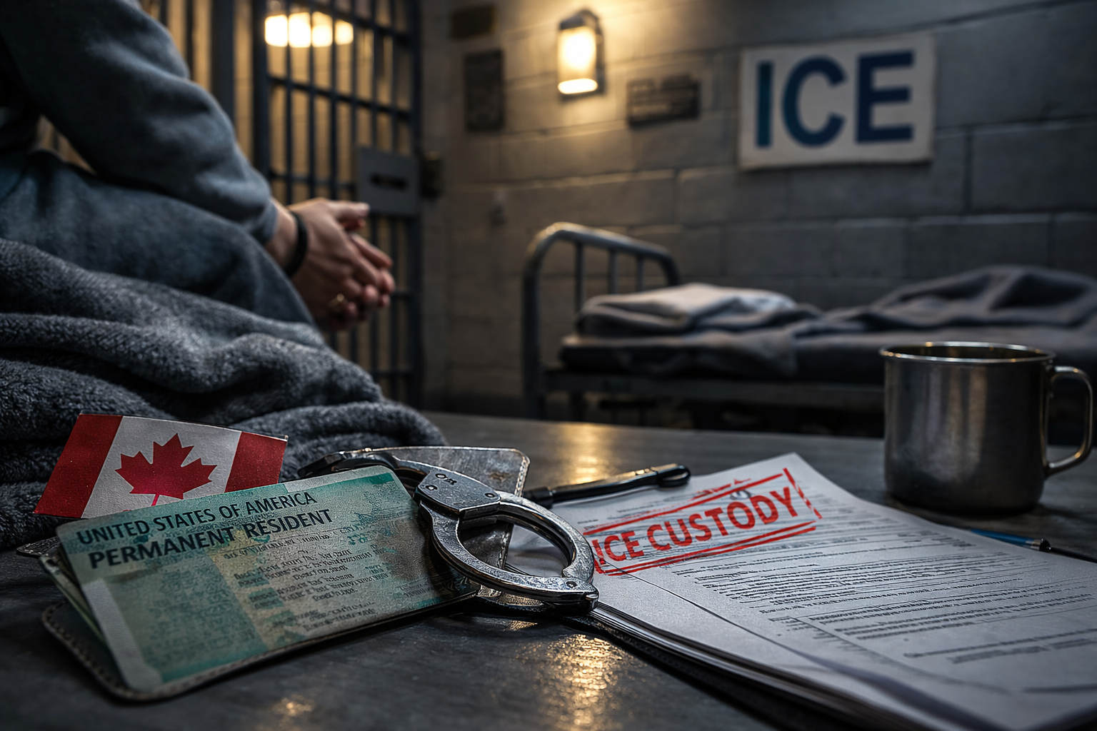 Empresário canadense com green card afirma estar sendo tratado “pior que um assassino” sob custódia do ICE
