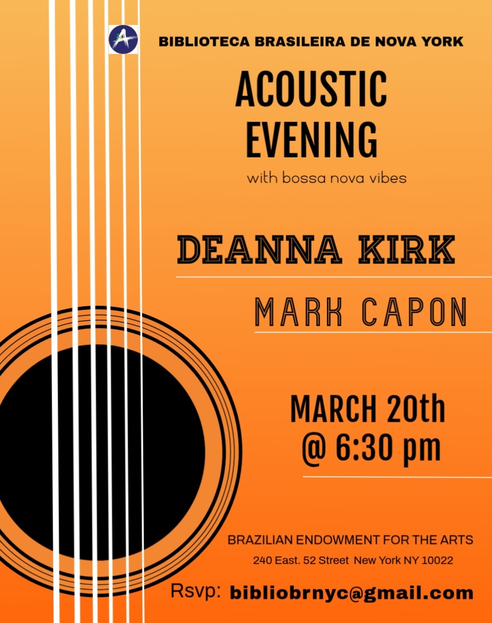 Uma noite ao som de DEANNA KIRK