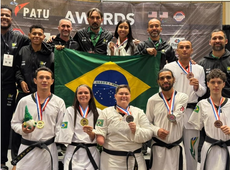 Brasil conquista 12 medalhas no Aberto dos Estados Unidos de taekwondo paralímpico