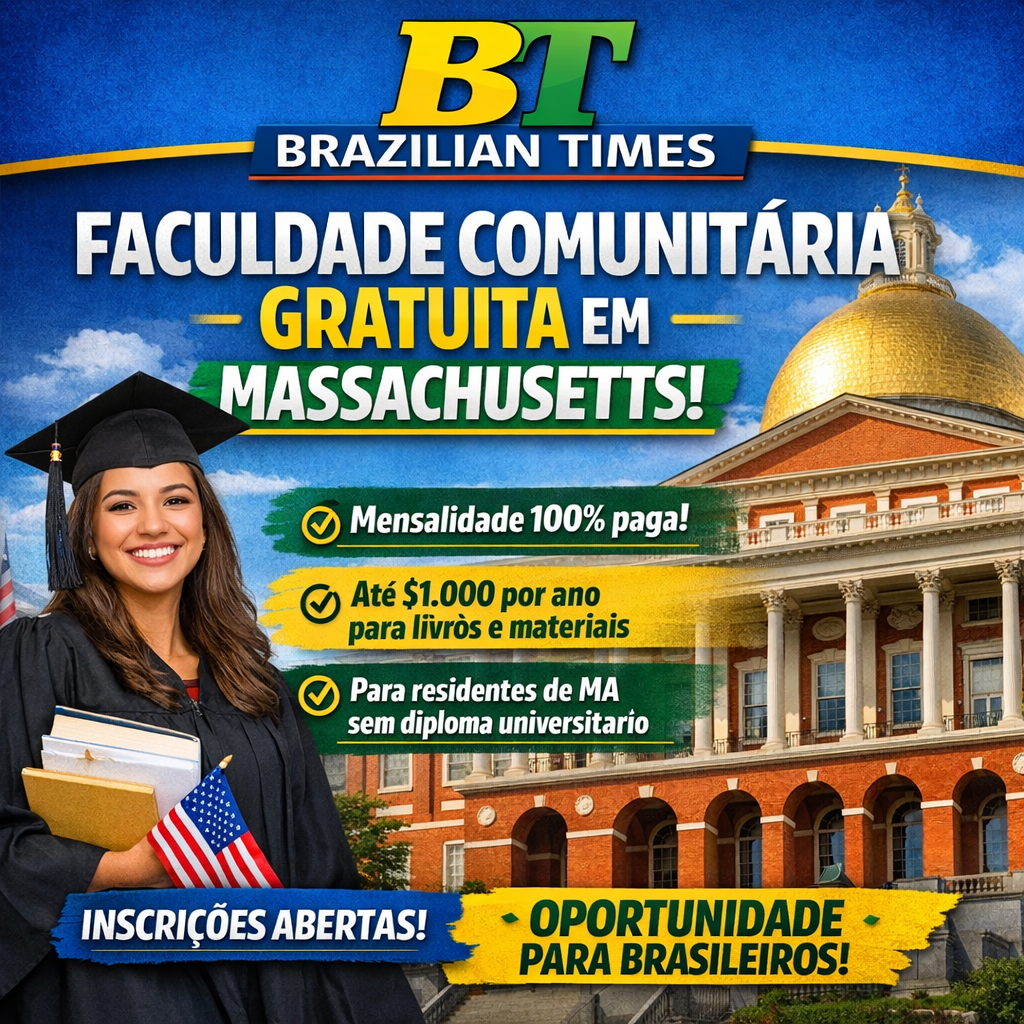 Massachusetts oferece faculdade comunitária gratuita para residentes