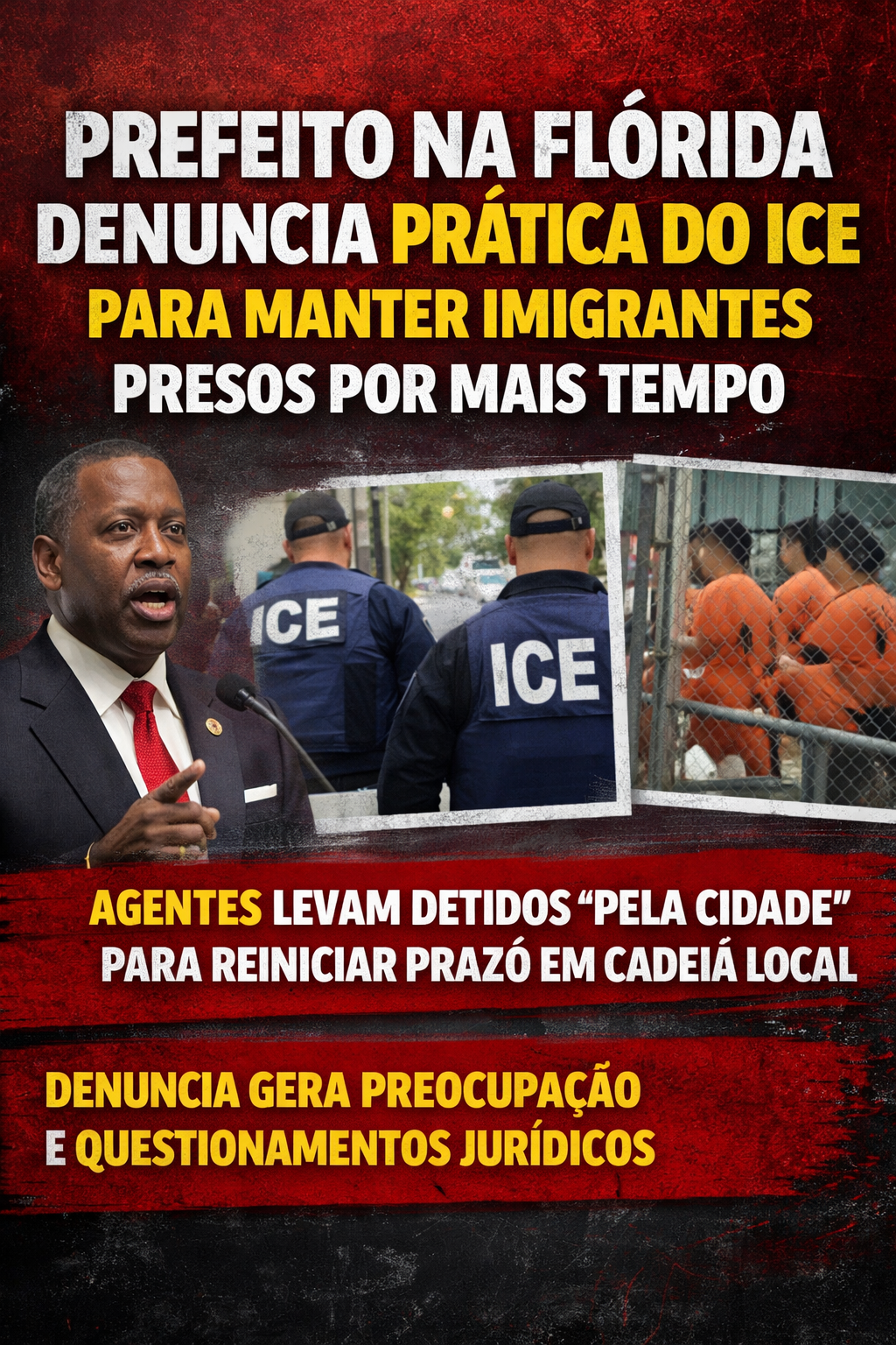 DENÚNCIA GRAVE: ICE é acusado de “driblar” lei para manter detidos presos