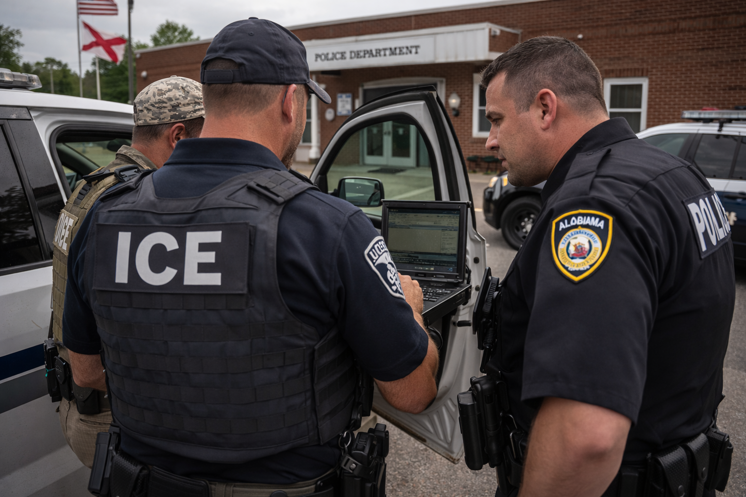 Pequenos departamentos de polícia do Alabama ampliam parcerias com agentes federais para ações imigratórias