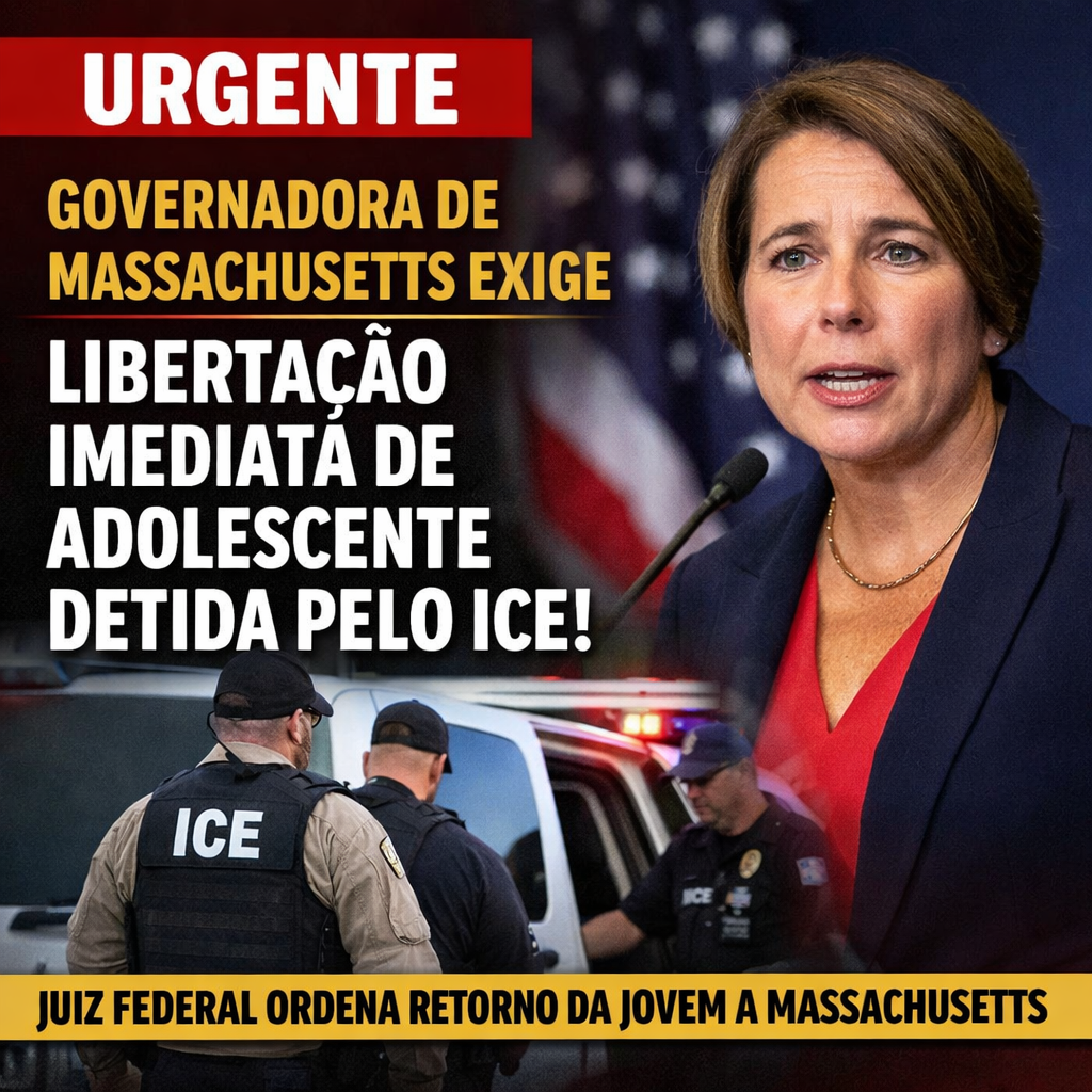 Governadora de Massachusetts exige retorno imediato de adolescente de 14 anos detida pelo ICE