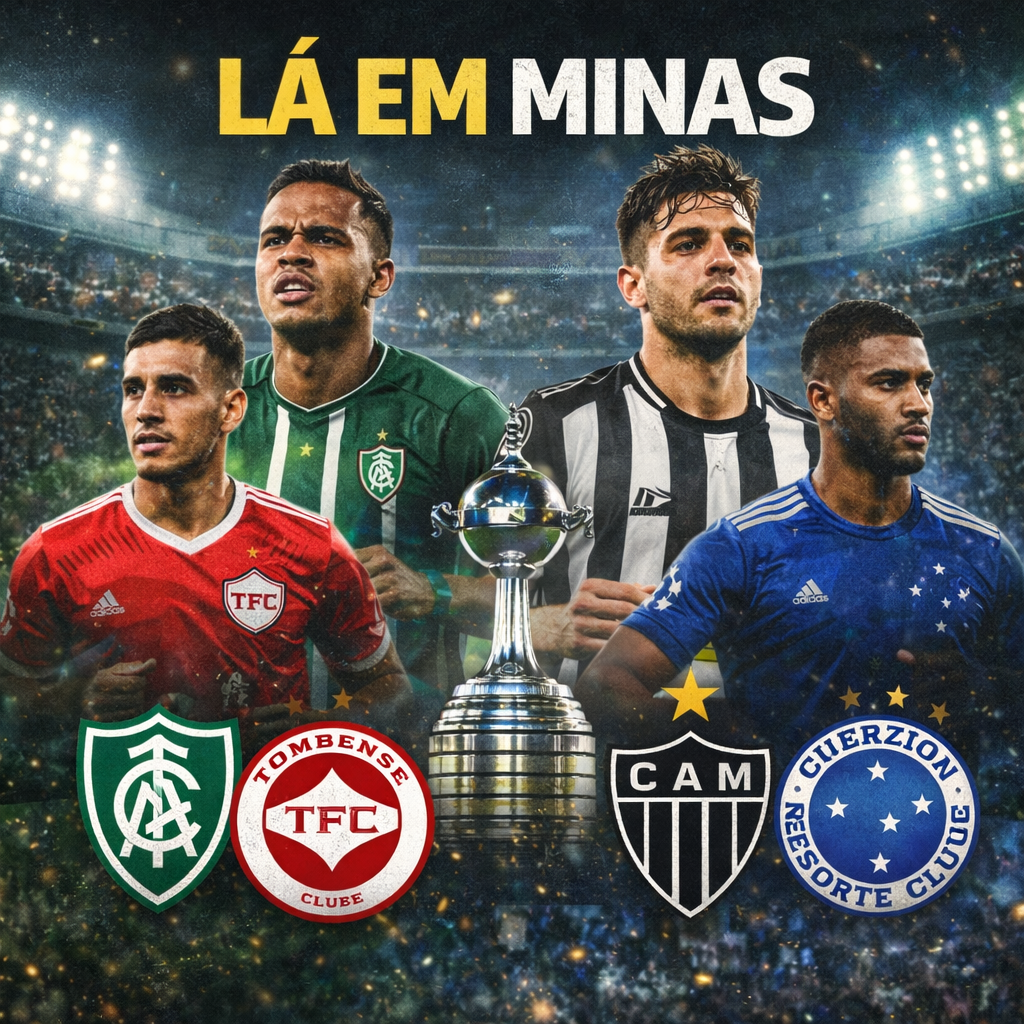 Futebol mineiro em destaque: América e Tombense conhecem adversários na Copa Sul-Sudeste, enquanto Atlético e Cruzeiro se preparam para decisões