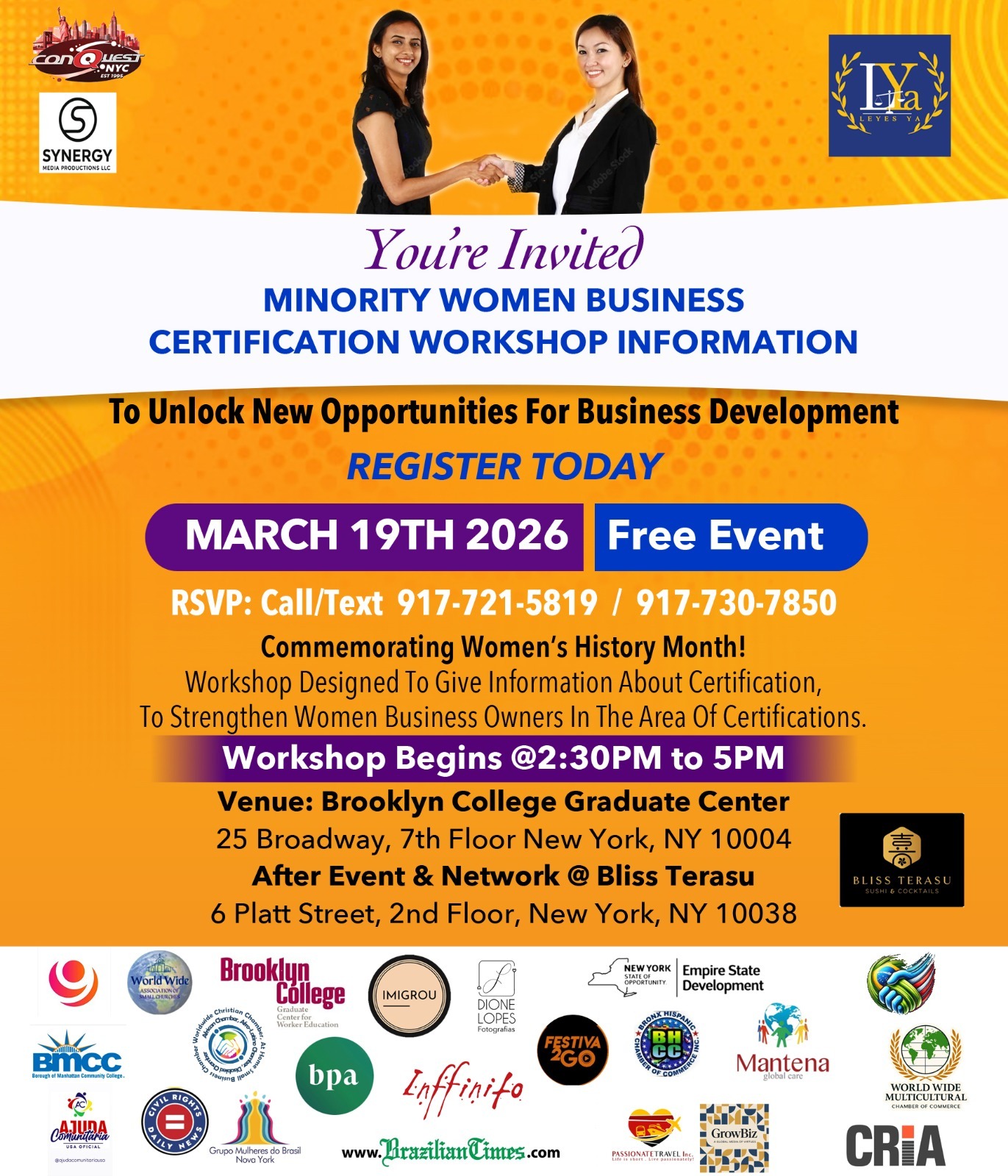 Workshop em Nova York orienta mulheres empreendedoras sobre certificação empresarial