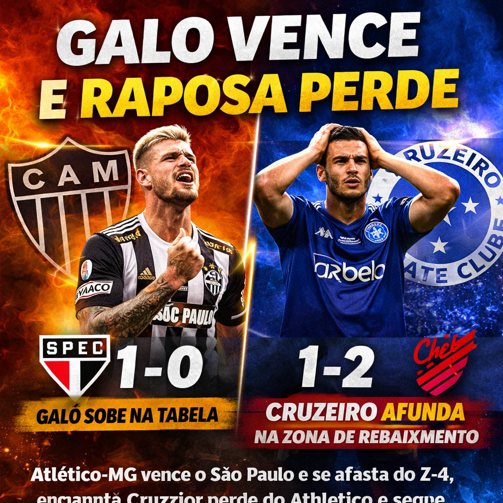 Galo vence e Raposa perde