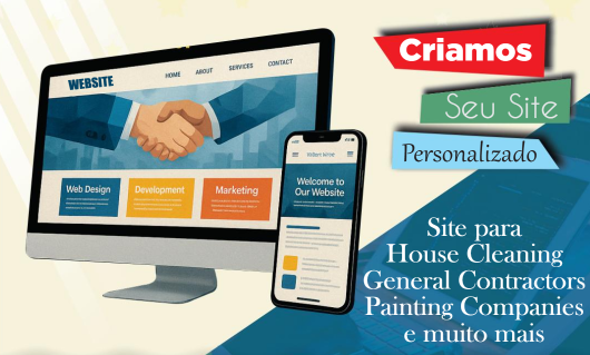 Empresa oferece criação de sites personalizados para atrair mais clientes nos Estados Unidos