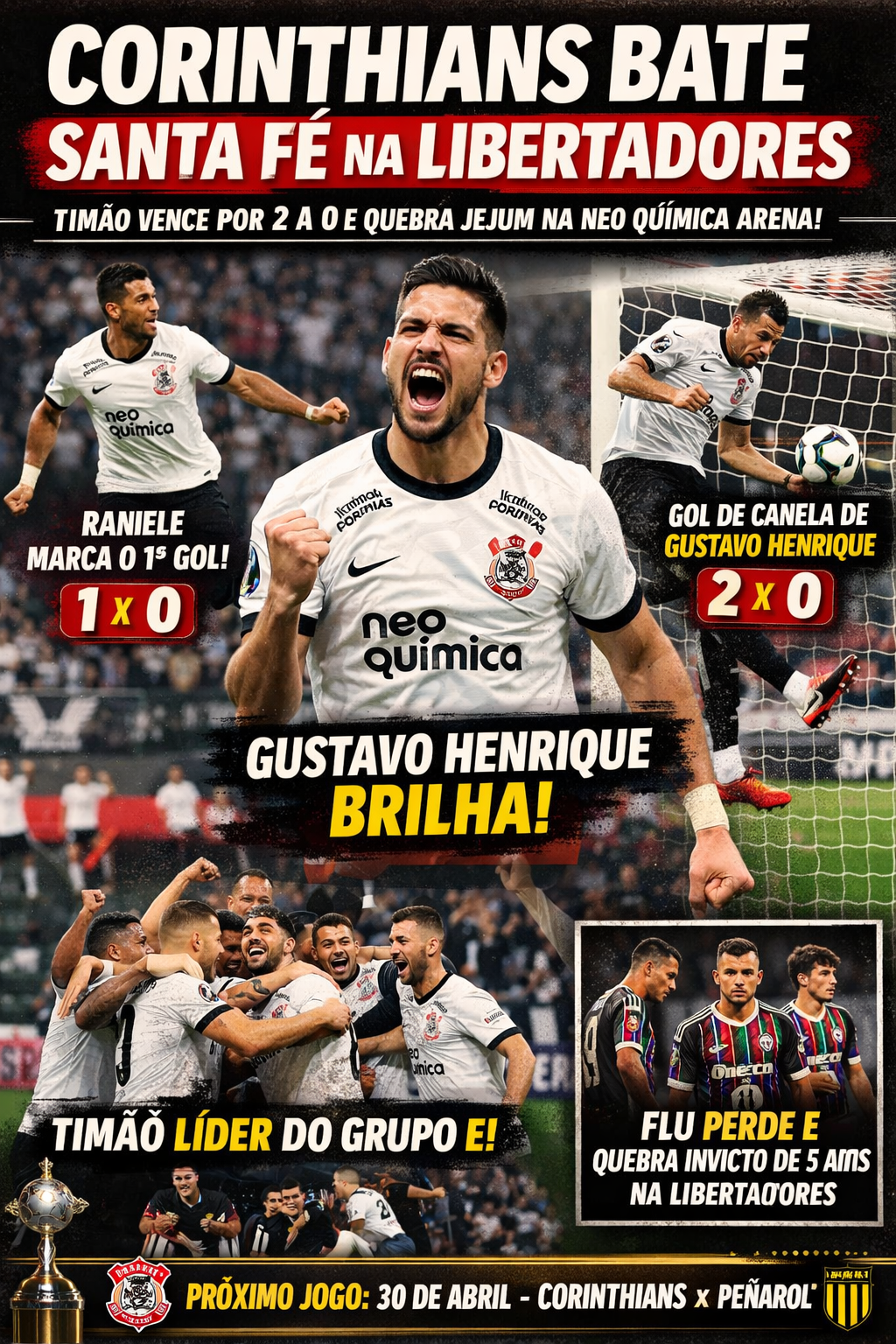 Corinthians bater Santa Fé na Libertadores