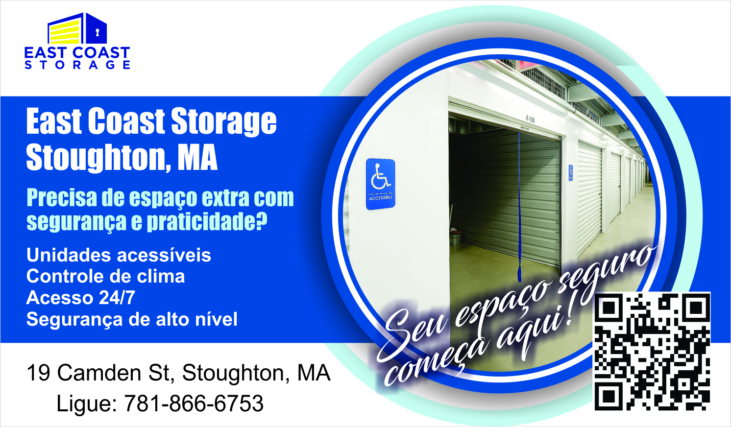 East Coast Storage amplia oferta de autoarmazenamento seguro e climatizado em Stoughton, Massachusetts