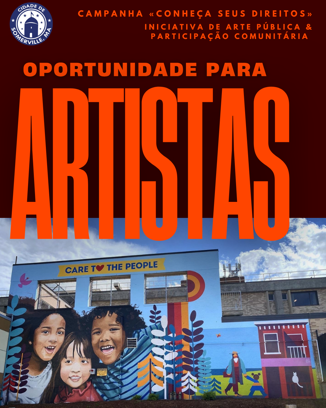 Somerville abre edital para artistas imigrantes com prêmio de US$ 4 mil em campanha “Conheça Seus Direitos”