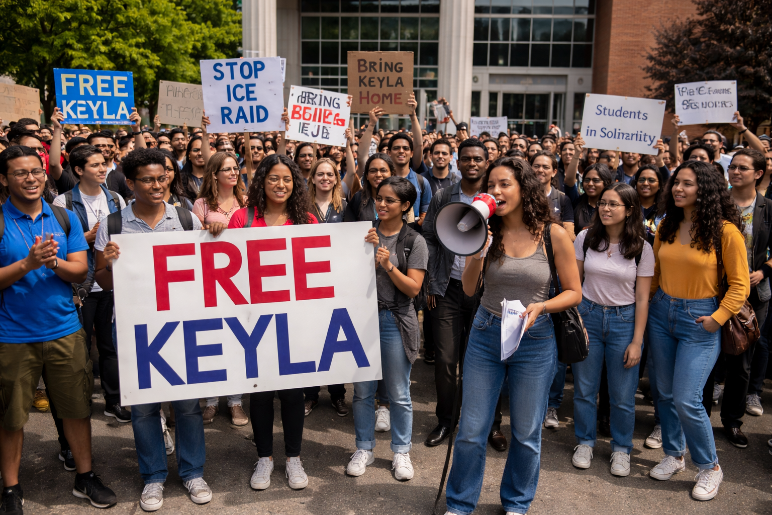 Estudantes se mobilizam após detenção de colega por agentes de imigração em Connecticut