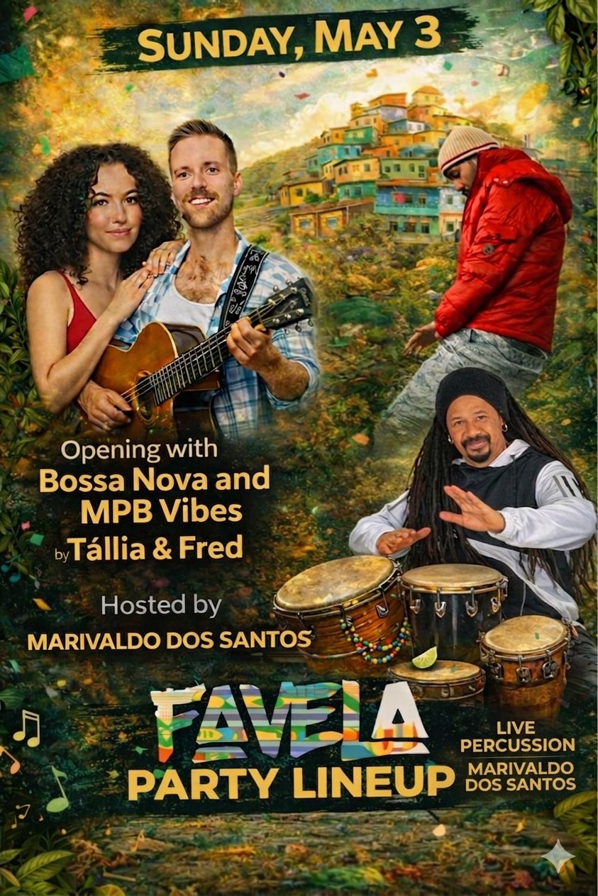 Domingo de Favela leva o clima do Brasil a Nova York com música ao vivo e entrada gratuita