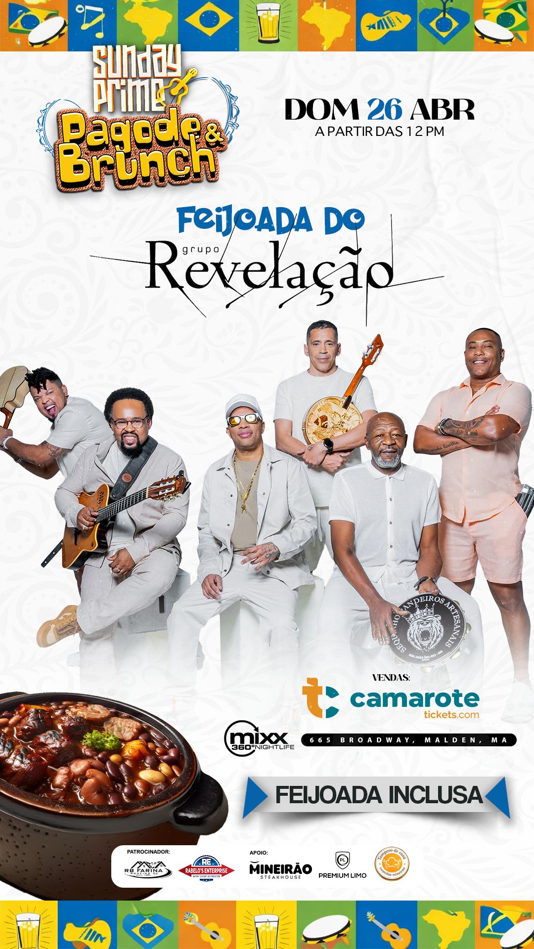 Pagode & Brunch: Feijoada do Revelação acontece neste domingo