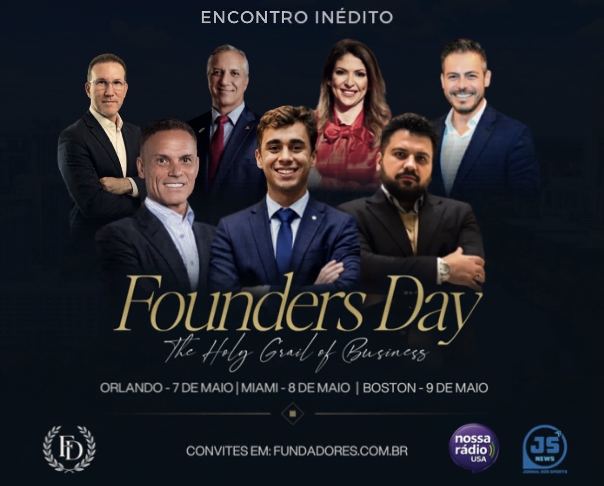Founders Day conecta Shark Tank e Nikolas Ferreira ao alto nível do empreendedorismo em Boston