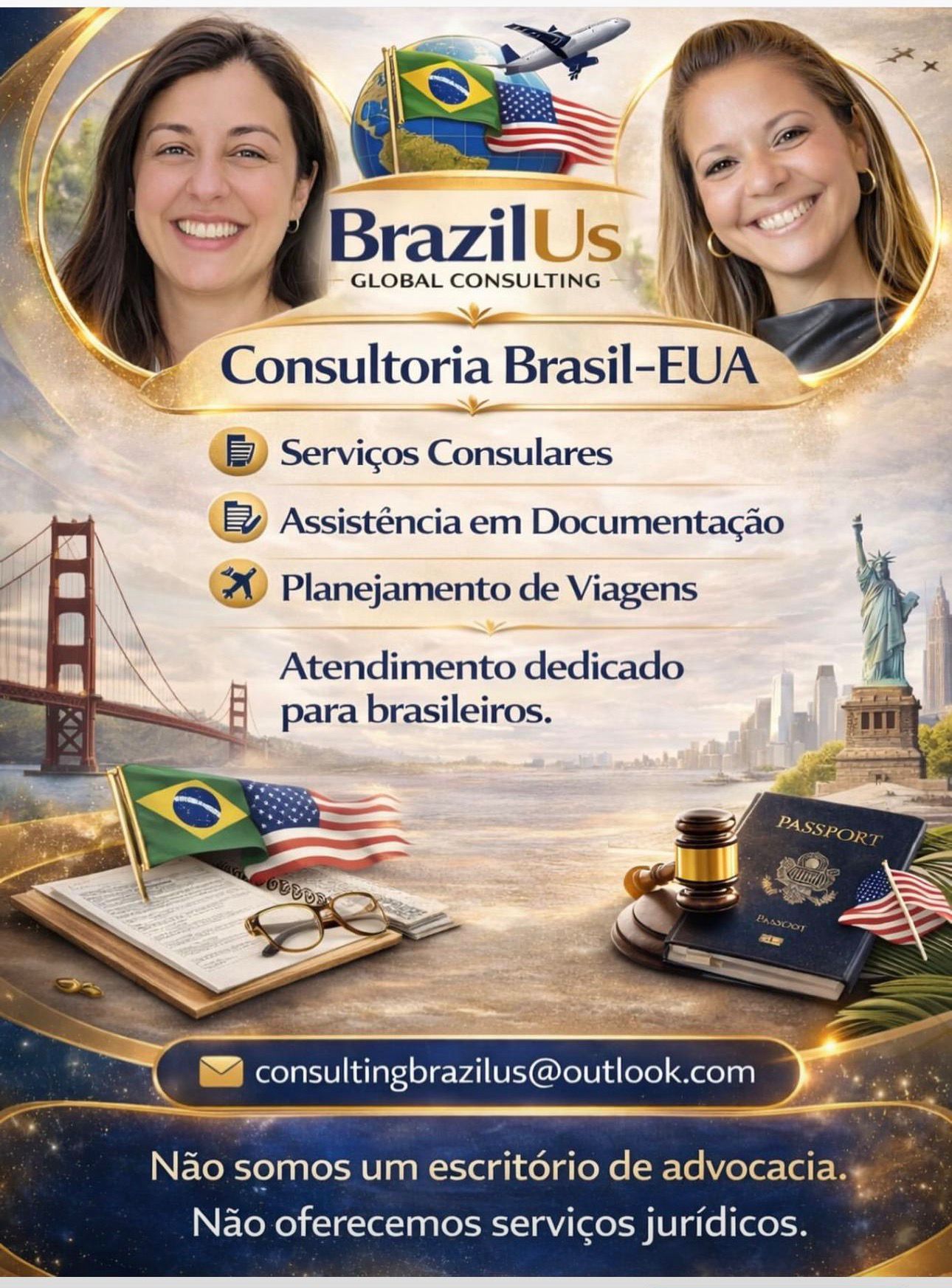 Coluna Gisele Cadamuro: BrazilUs Global Consulting: conectando brasileiros entre o Brasil e os Estados Unidos com excelência e confiança