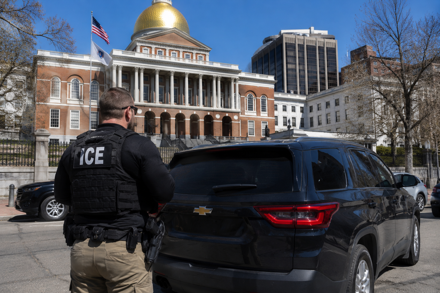 Governo de Massachusetts defende política que impede placas sigilosas para agentes do ICE