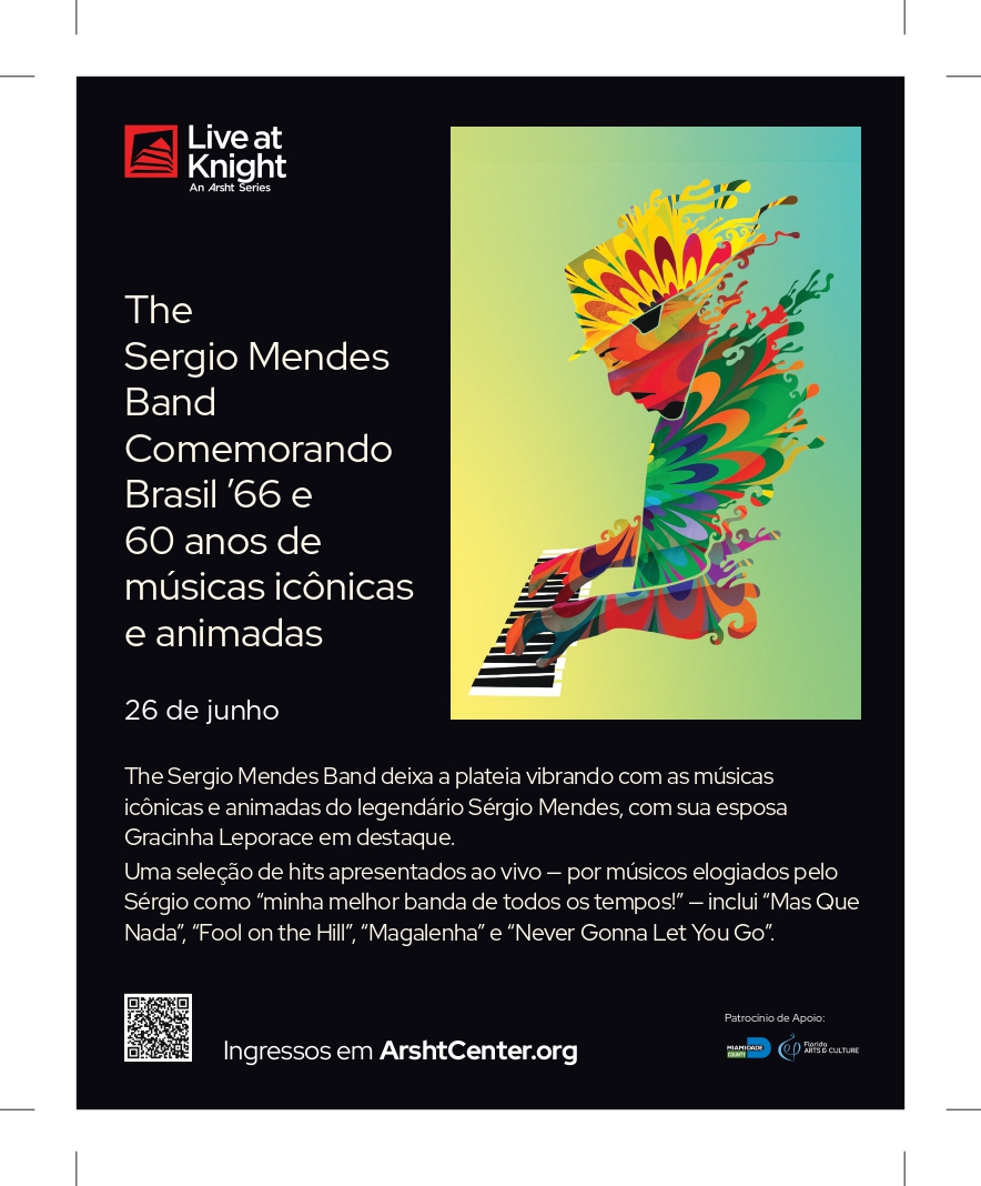 The Sergio Mendes Band celebra 60 anos de Brasil ’66 em apresentação especial em Miami